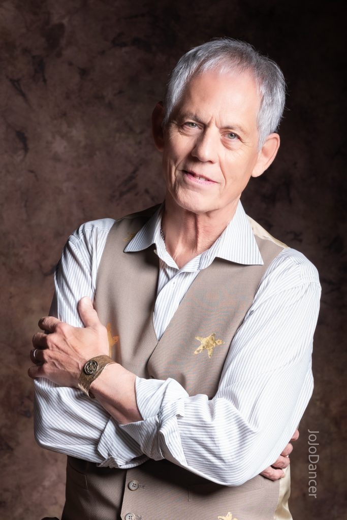 Rudi Harst in an expressive close portrait