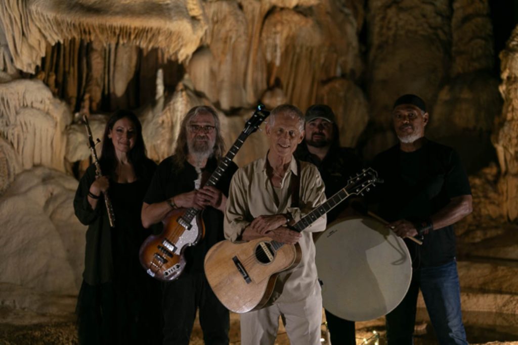Rudi Harst performing at the Cave Without a Name